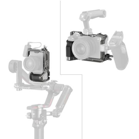SmallRig 5198 - zestaw, klatka operatorska, uchwyt kablowy, mocowanie HawkLock do Sony A7C II, A7CR_Przykład użycia_2